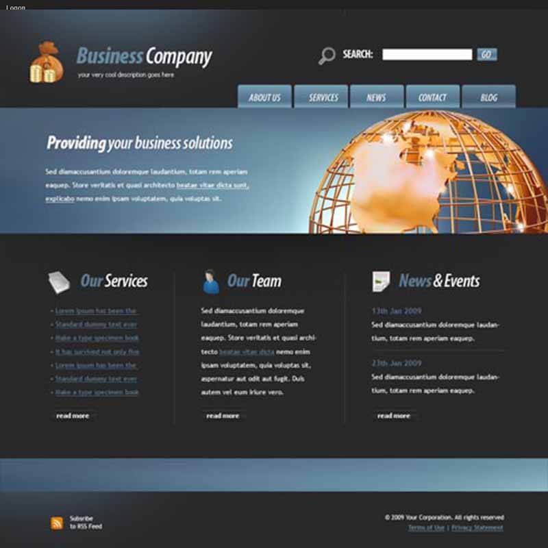 about portfolio web template 1 800px www.Websites Unlimited.com