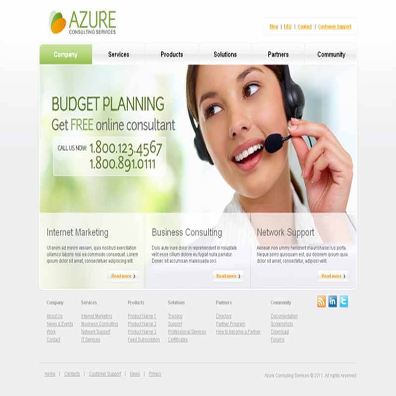 about portfolio web template 12 800px www.Websites Unlimited.com