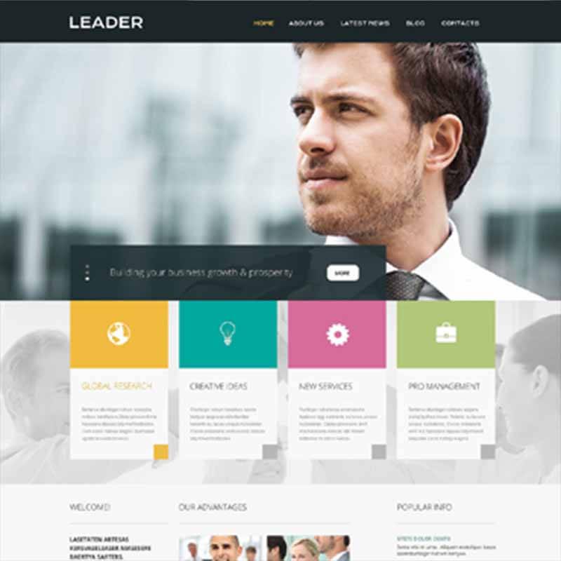 about portfolio web template 15 800px www.Websites Unlimited.com