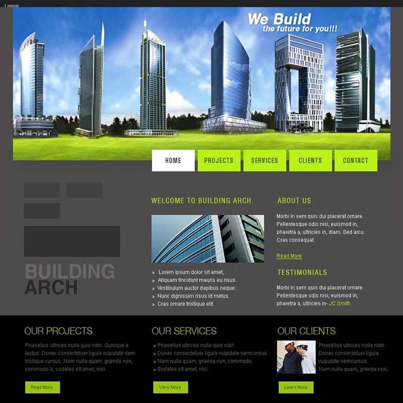 about portfolio web template 2 800px www.Websites Unlimited.com