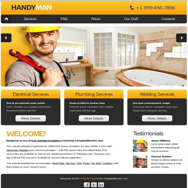 about portfolio web template 7 800px www.Websites Unlimited.com